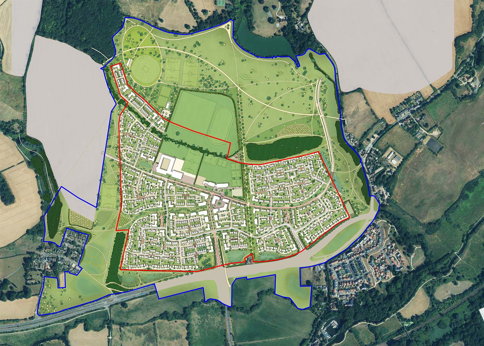 Approved illustrative Village 1 Masterplan